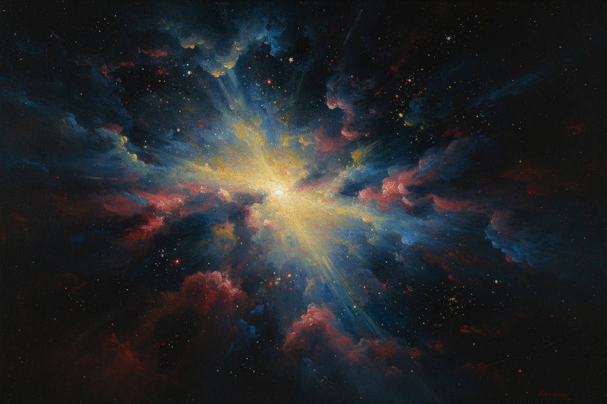 In the Beginning — Rembrandt Style art print