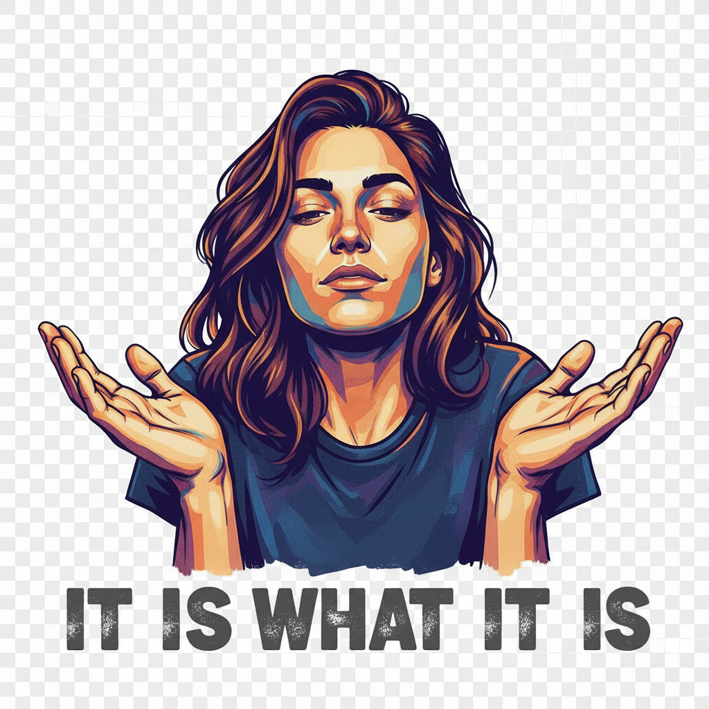 It Is What It Is female t-shirt design