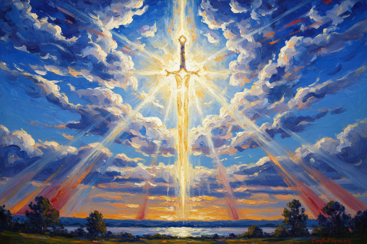 Archangel Michael — American Impressionist art print