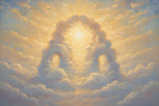 The Celestial Hierarchy — Monet Style impressionist art print